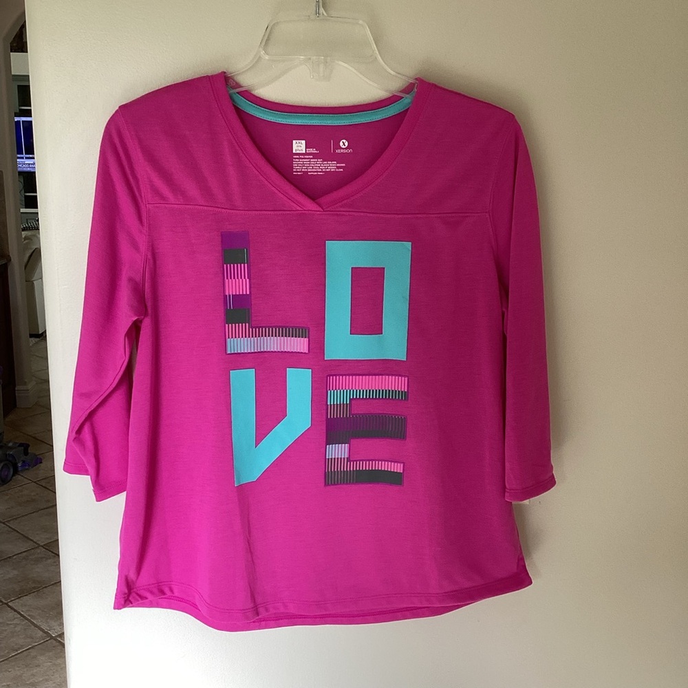 Xersion LOVE Tee. Girls XXL🌹